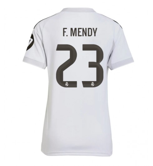 Real Madrid Ferland Mendy #23 Domácí Dres pro Dámské 2025-26 Krátký Rukáv Real Madrid Ferland Mendy #23 Domácí Dres pro Dámské 2025-26 Krátký Rukáv